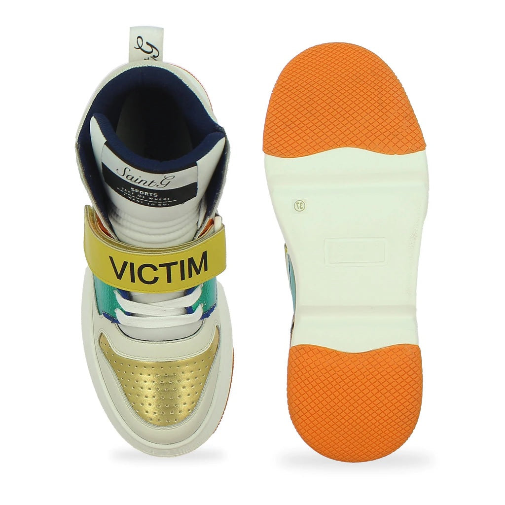 Saint Laurel Multi Leather Handcrafted Sneakers