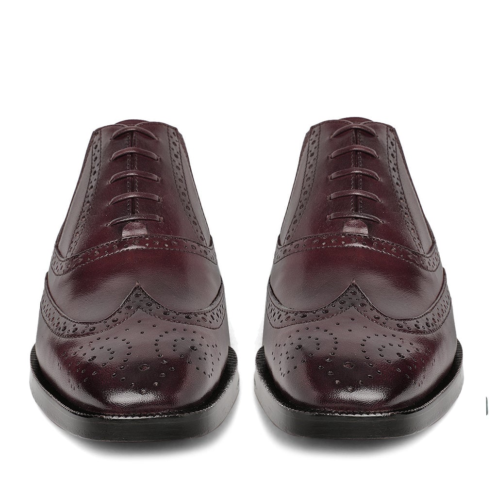 Saint Vincenzo Brown Leather Square Toe Lace Up Décor Slip On Shoes