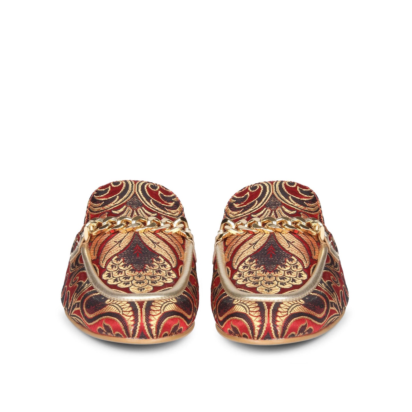 Saint Manon Maroon Handcrafted Leather Mules - SaintG