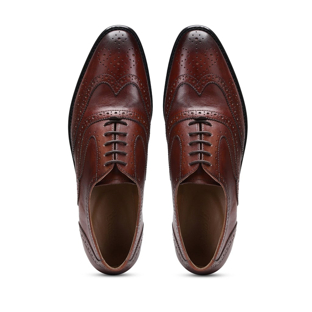 Saint Parthian Cuoio Leather Lace Up Brogue - SaintG