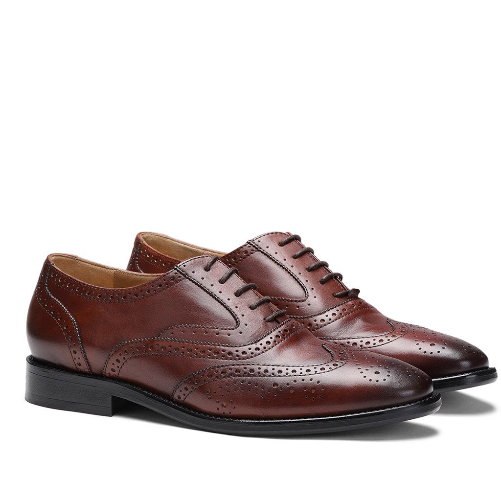 Saint Parthian Cuoio Leather Lace Up Brogue - SaintG