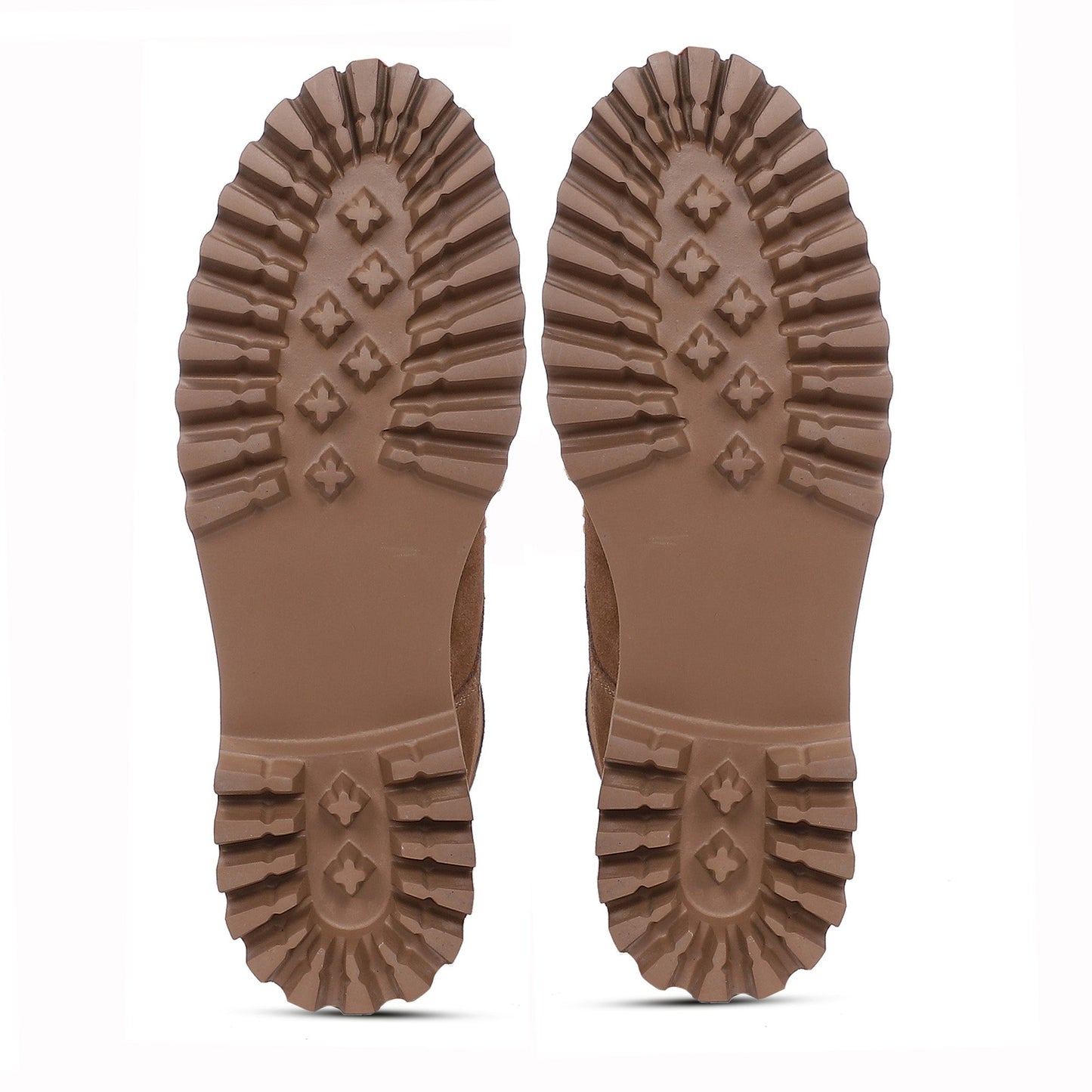 Saint Anastasia Beige Leather Lace Up High Ankle Boots