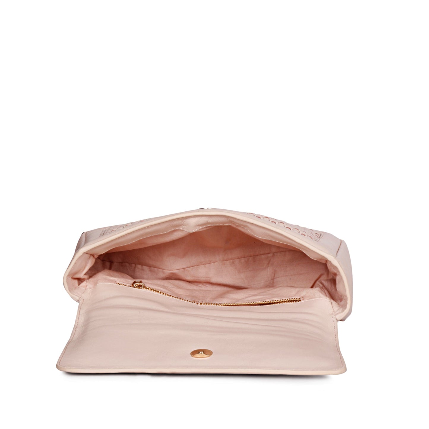 Addie Pink Blush Hand Woven Leather Sling Bag