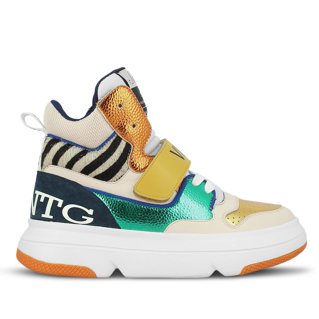 Saint Laurel Multi Leather Handcrafted Sneakers
