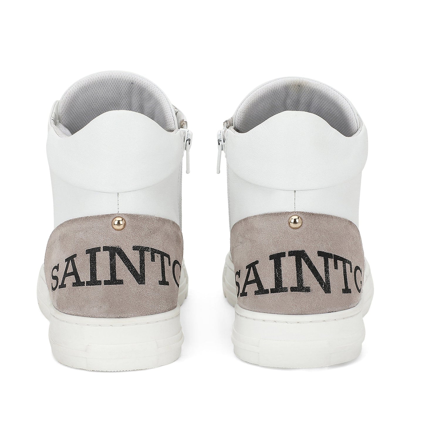 Saint Milo White Leather Handcrafted Sneakers