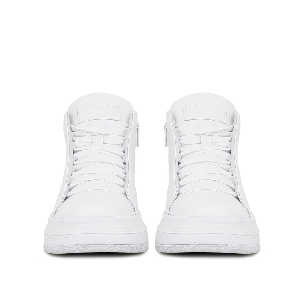 Saint Dafne White Leather Handcrafted Women Sneakers