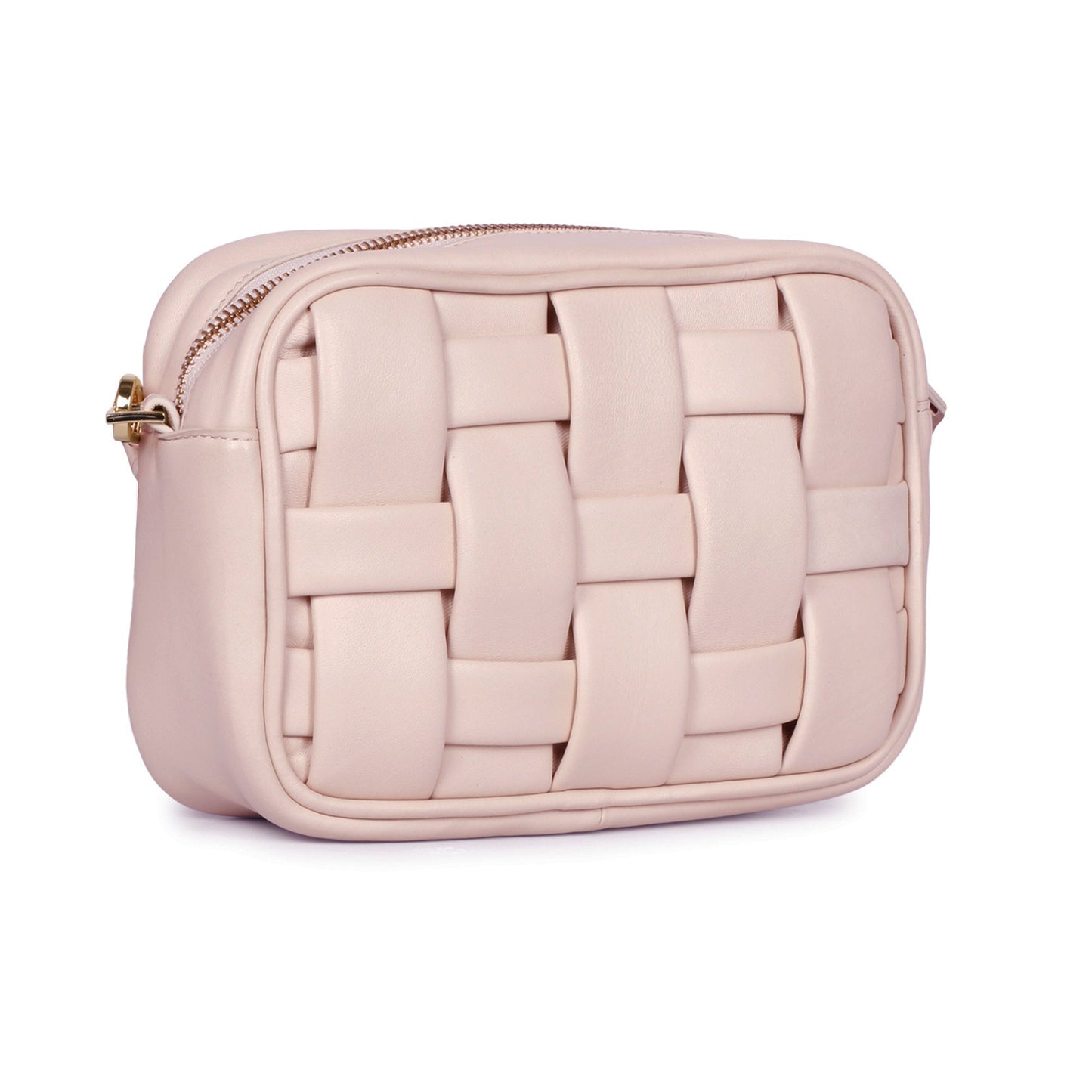 Bennet Pink Blush Leather handcrafted Cross Body Sling Bags