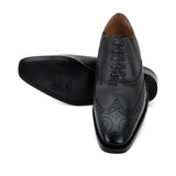 Saint Vincenzo Grey Leather Square Toe Lace Up Décor Slip On Shoes