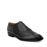 Saint Vincenzo Grey Leather Square Toe Lace Up Décor Slip On Shoes