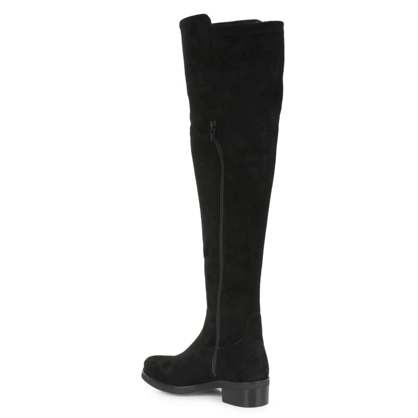 Saint Alicia Black Strech Suede above the knee boots - SaintG