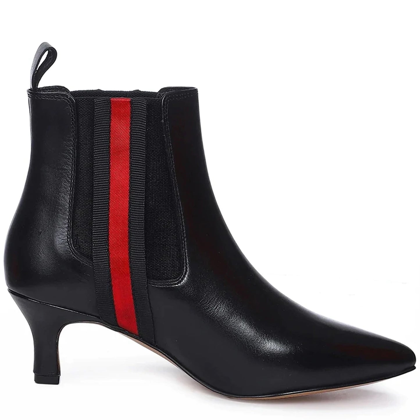 Saint Ashlyn Black Premium Leather Ankle Boots