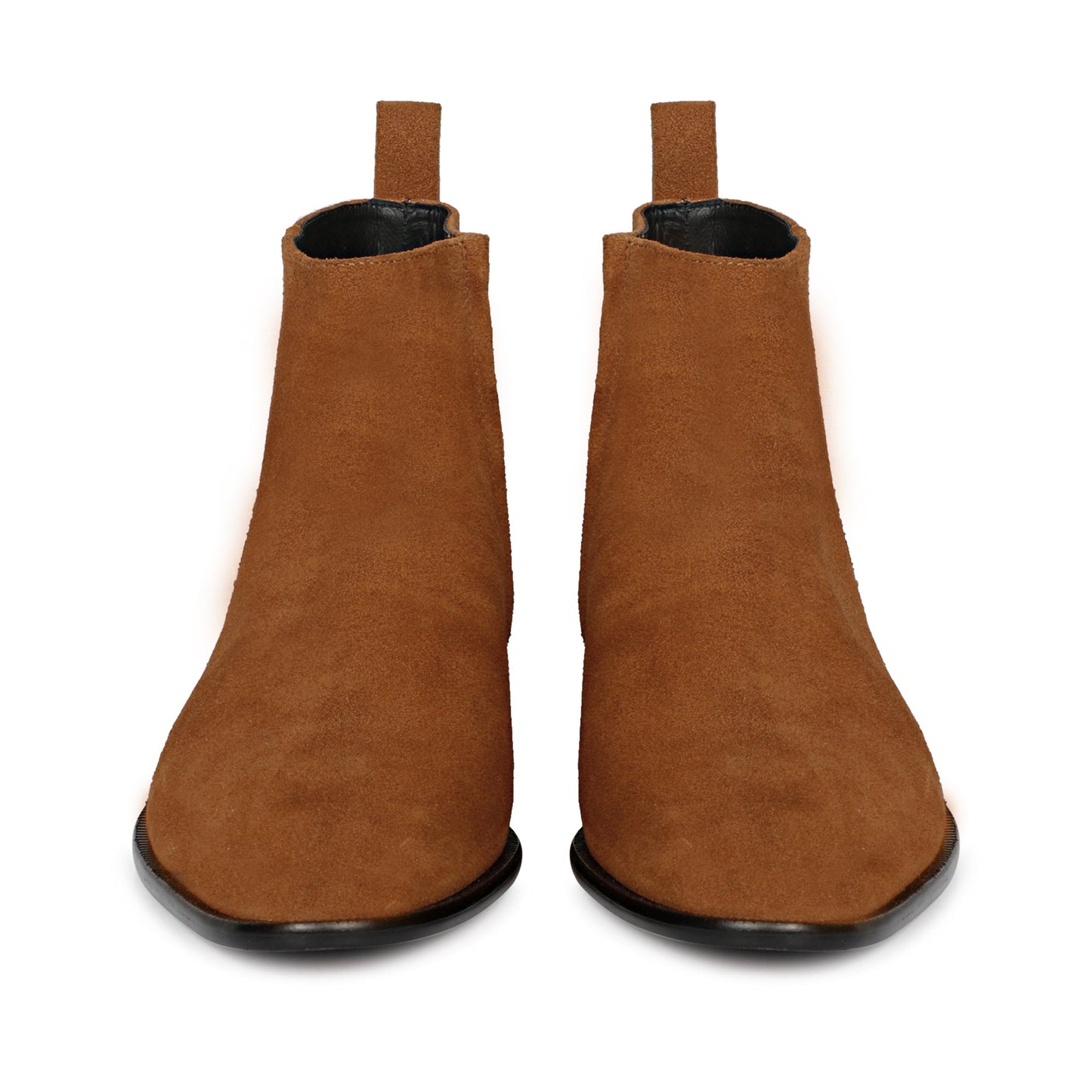 Saint Alfie Tan Suede Leather Handcrafted Chelsea Boots