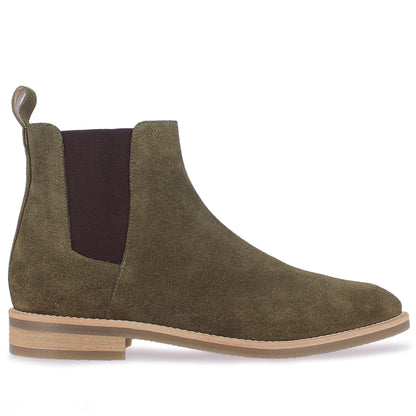 Saint Grimoald  Olive Suede Chelsea boot - SaintG India