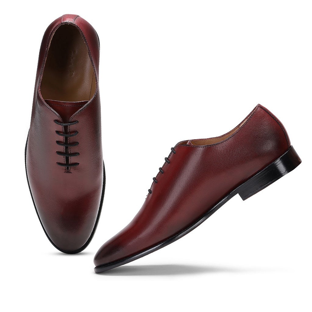 Saint Ethelstan Bordo Leather Oxford Shoes - SaintG