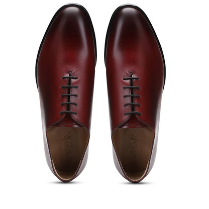 Saint Ethelstan Bordo Leather Oxford Shoes - SaintG