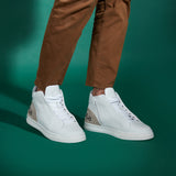 Saint Milo White Leather Handcrafted Sneakers