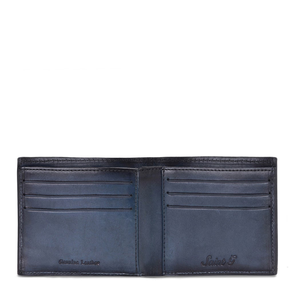 Blue Mens Wallet Set