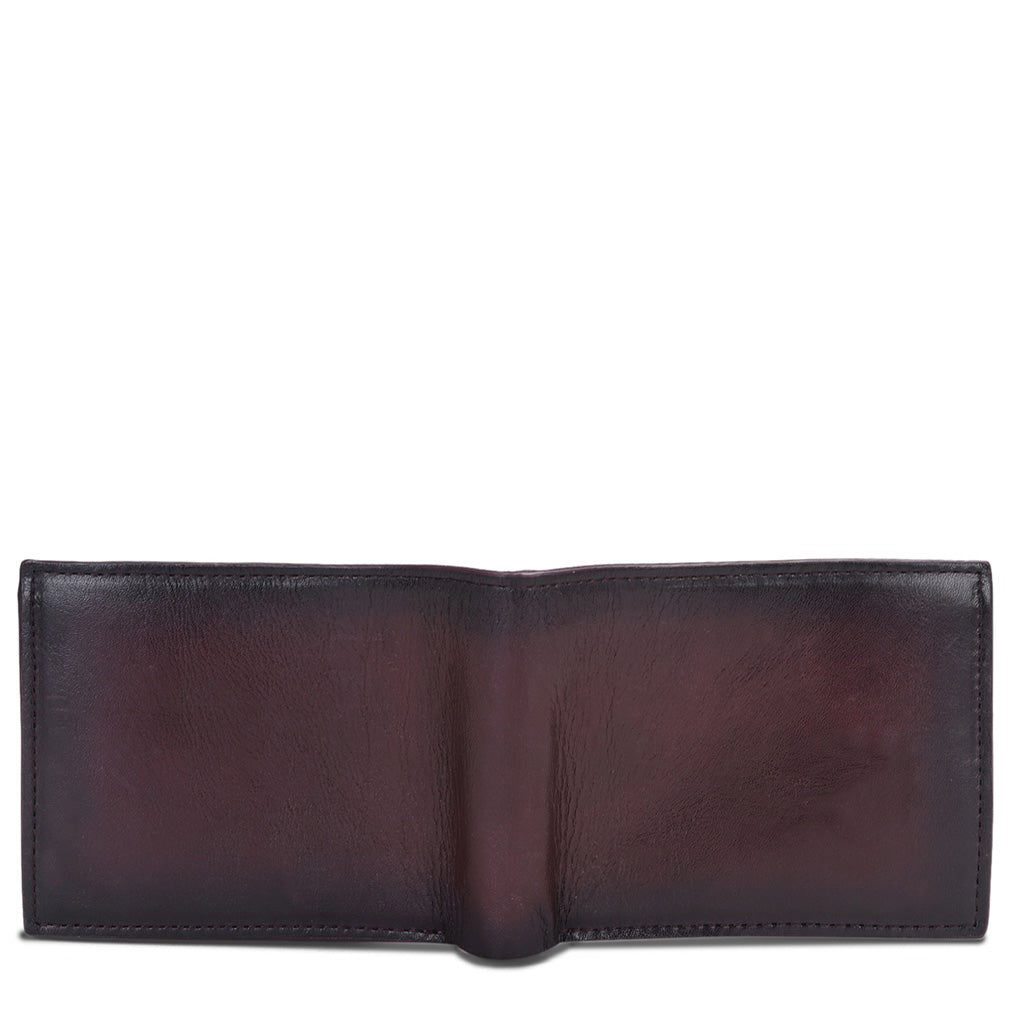 Dark Brown Leather Men's Wallet Set