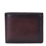 Dark Brown Leather Men's Wallet Set