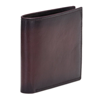 Dark Brown Leather Men's Wallet Set