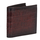 Brown Croco Leather Men's Wallet Set - SaintG