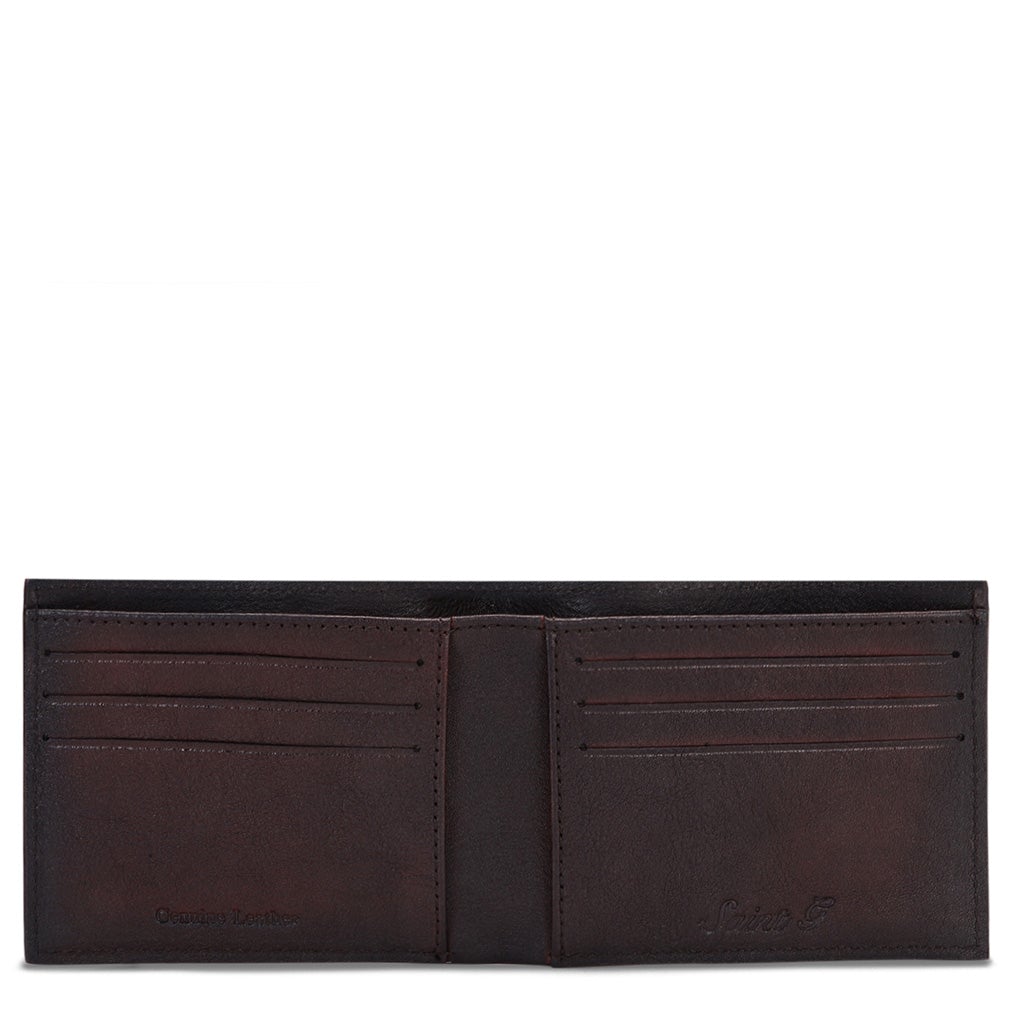 Brown Croco Leather Men's Wallet Set - SaintG