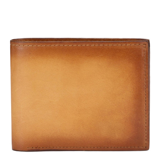 Tan Leather Men's Wallet Set