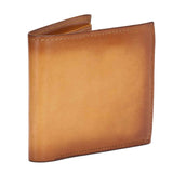 Tan Leather Men's Wallet Set
