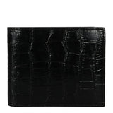 Black Croco Leather Men's Wallet Set