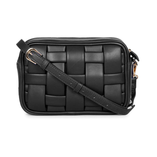 Bennet Black Leather Cross Body Sling Bags