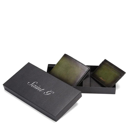 Olive Leather Card Holders