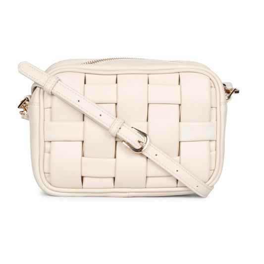 Bennet Cream Leather Cross Body Sling Bags