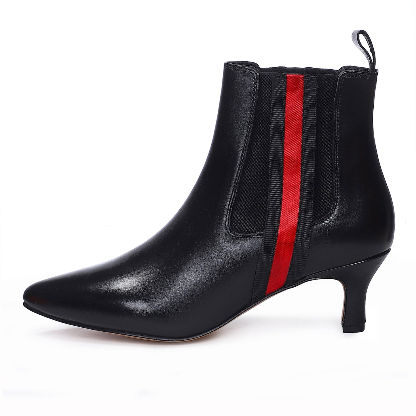 Saint Ashlyn Black Premium Leather Ankle Boots